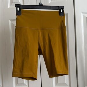 Lululemon Women's Mustard Yellow Shorts